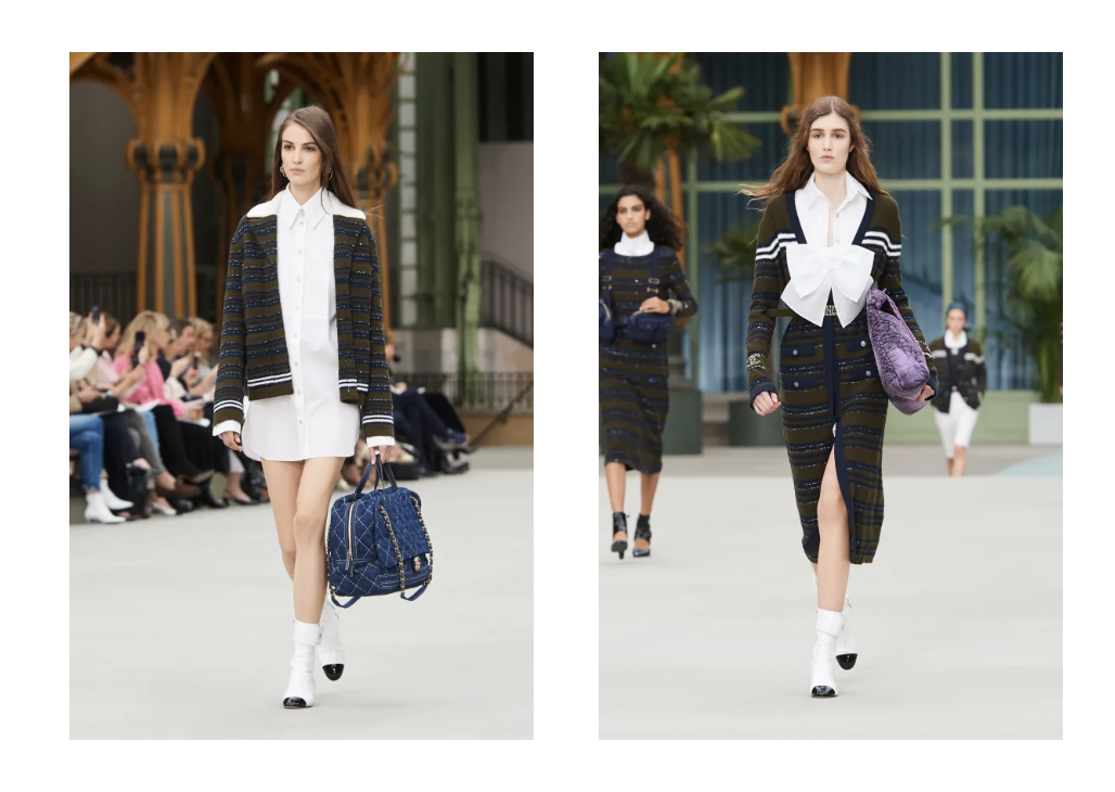 Cashmere jacket and cashmere cardigan dress